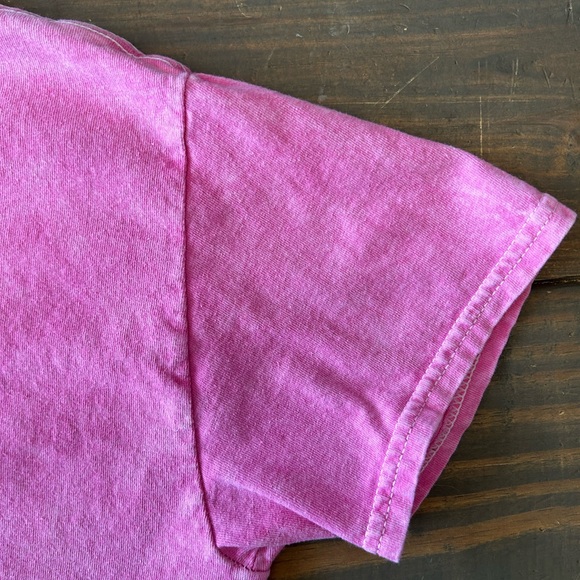 Nirvana Hot Pink Smiley Face Graphic Band Tee, Unisex Size Medium Pre-owned - Picture 15 of 16